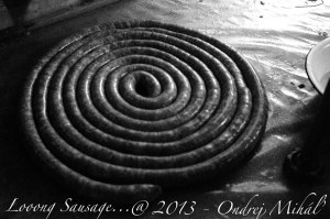 Wow! That's a LONG sausage...