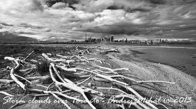 Skyline from Islands on a stormy day